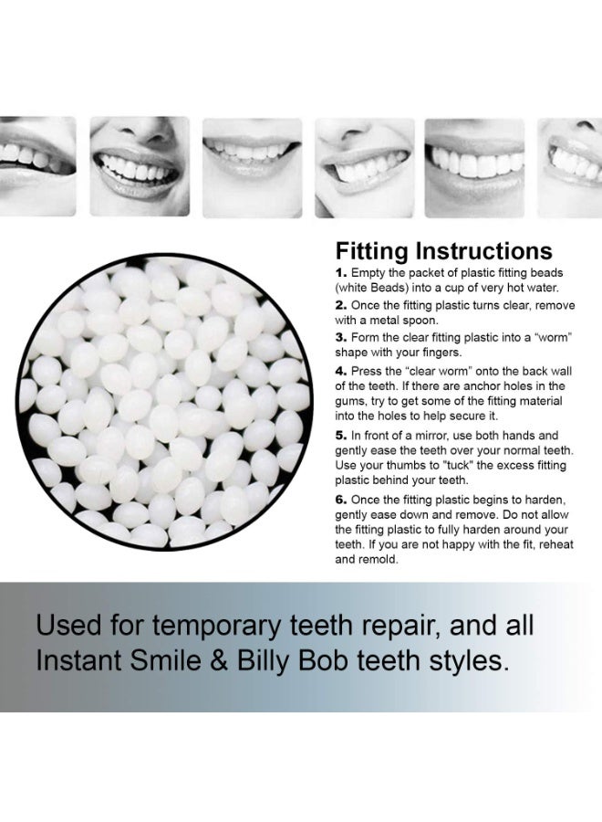 Instant Smile Billy Bob Replacement Thermal Adhesive Fitting Beads for Fake Teeth Package of 2 - Image 4