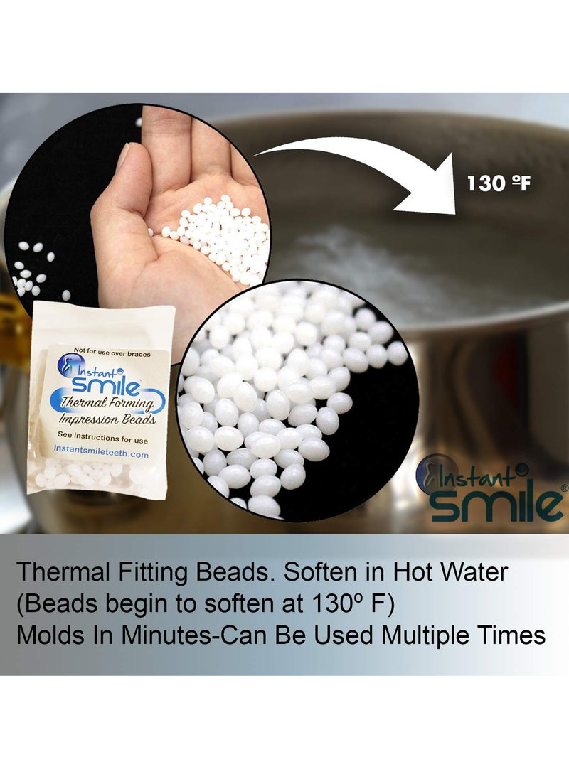 Instant Smile Billy Bob Replacement Thermal Adhesive Fitting Beads for Fake Teeth Package of 2  - Image 3