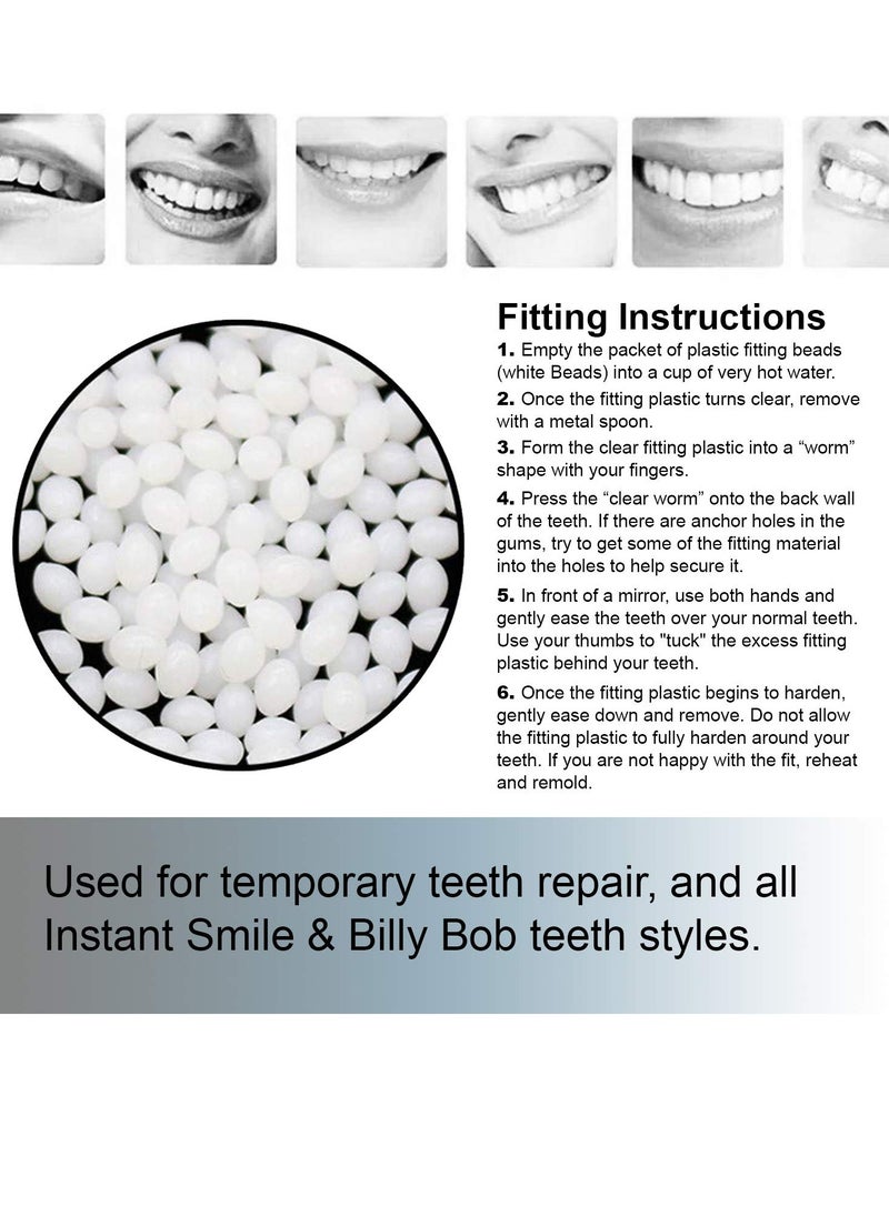 Instant Smile Billy Bob Replacement Thermal Adhesive Fitting Beads for Fake Teeth Package of 2  - Image 4