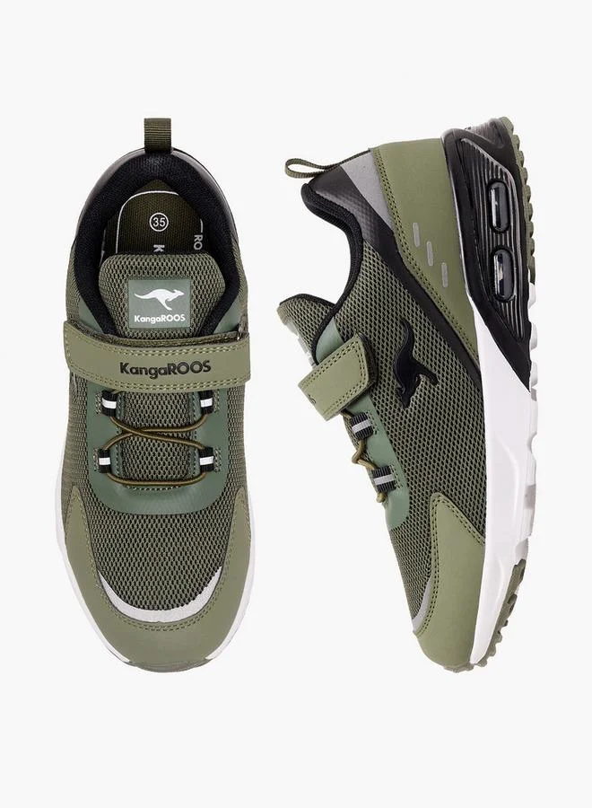 Kangaroos OLIVE Boys Hook & Loop Sports Shoes for Men | Best Price UAE