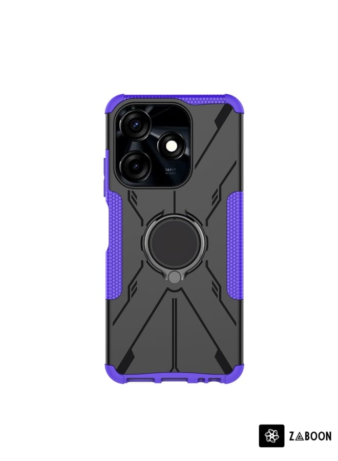 Protective Case Cover For Tecno Spark 10C Armor Bear Shockproof PC + TPU  with Ring  - Image 2