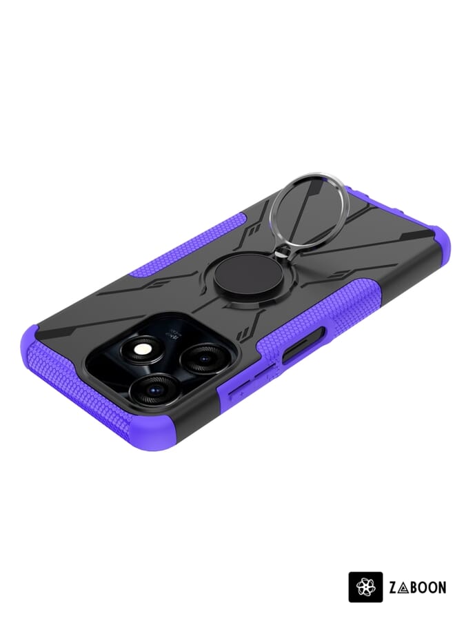 Protective Case Cover For Tecno Spark 10C Armor Bear Shockproof PC + TPU  with Ring  - Image 4