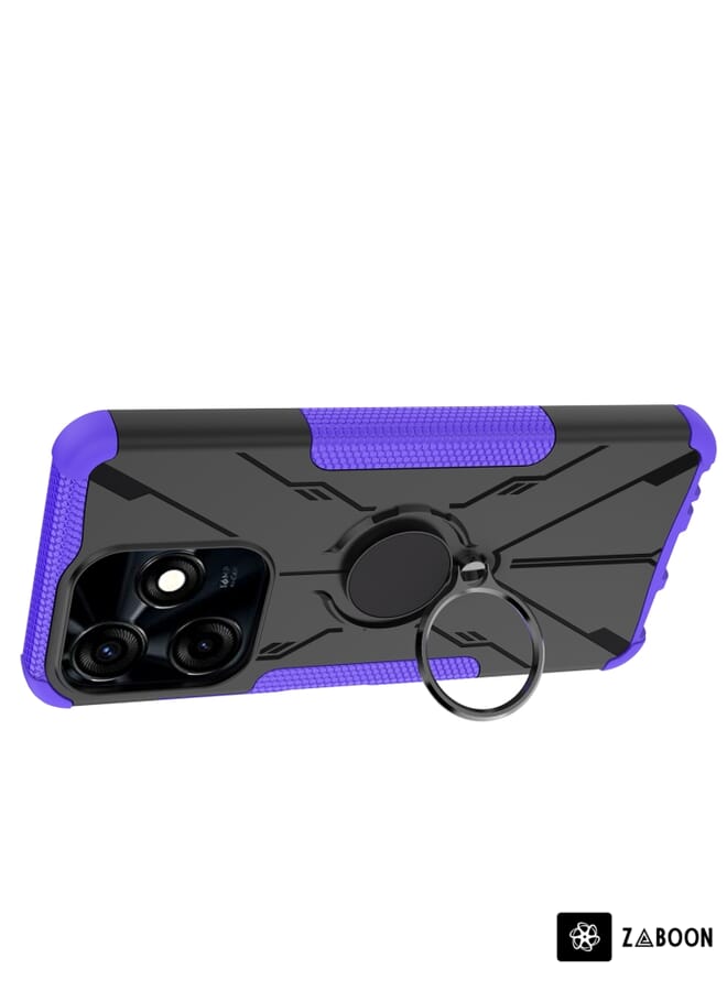 Protective Case Cover For Tecno Spark 10C Armor Bear Shockproof PC + TPU  with Ring  - Image 3