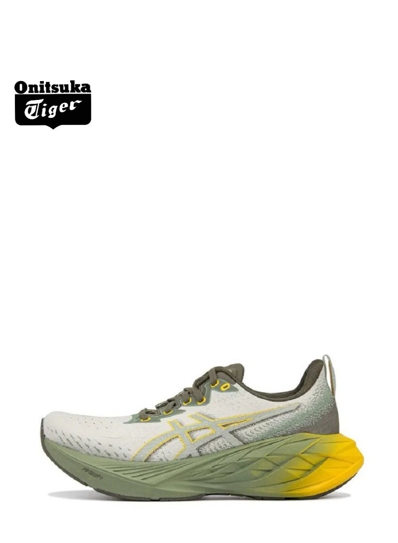 Onitsuka Tiger Outdoor Running Shoes Gray/Green/Yellow for Beginner Runners/Marathon/Long Distance Running for Men/Women/Students - Image 1