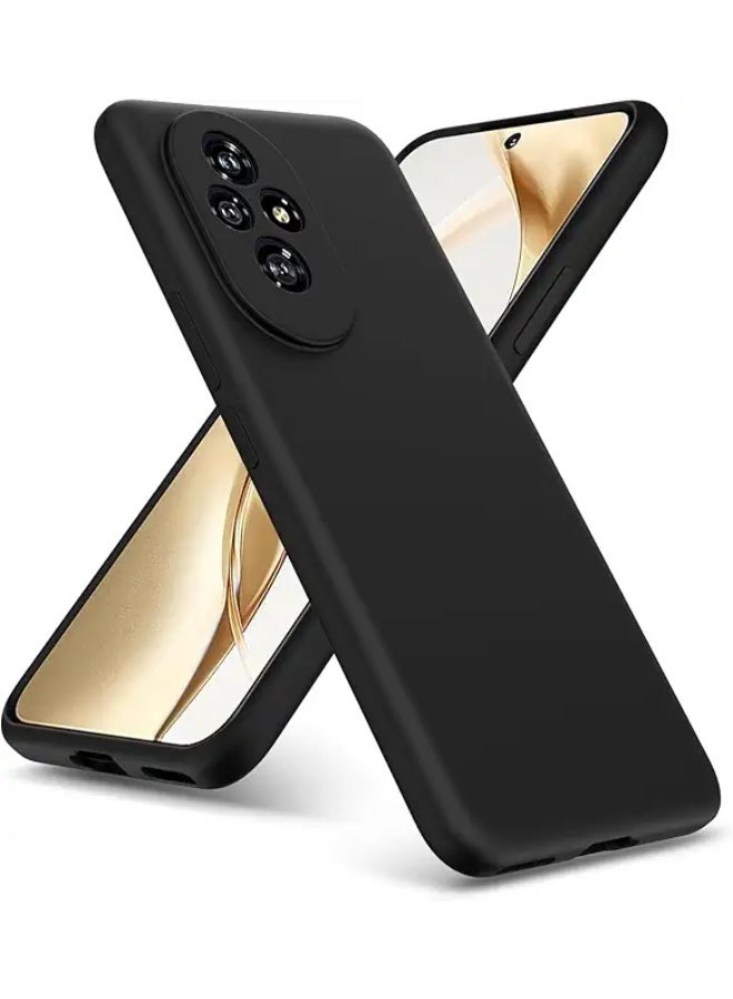 Protective Cover For  Honor 200 Pro , Slim Fit Soft Back TPU Case Flexible Silicone Cover Compatible For Honor 200 Pro - Black