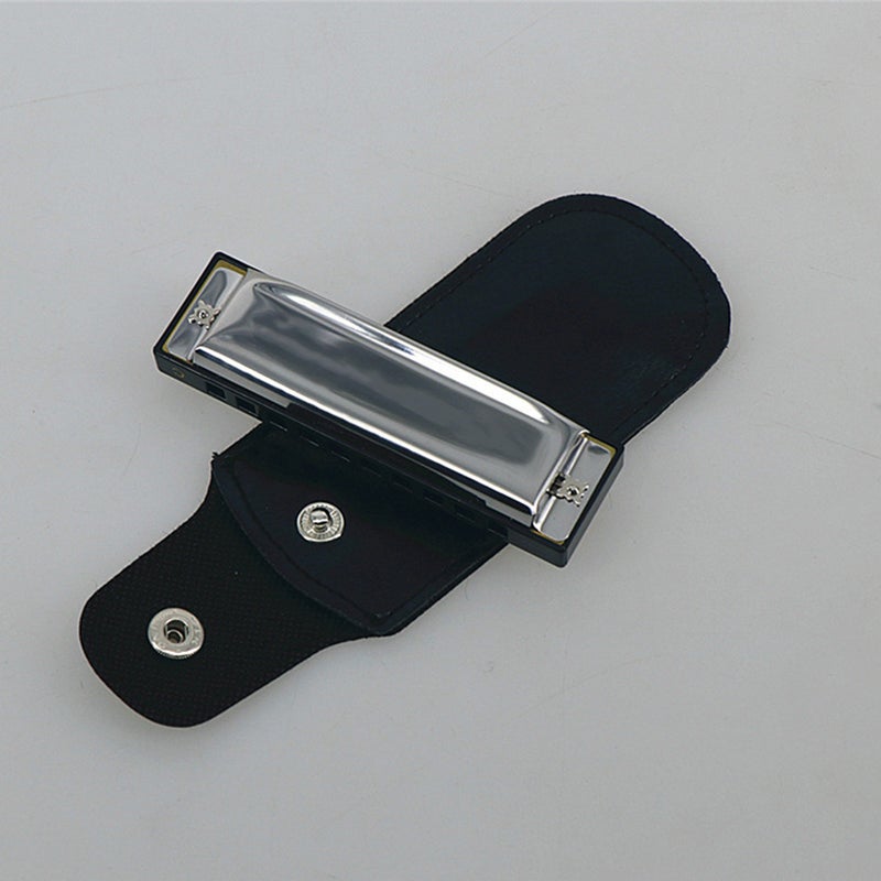 4pcs Harmonica PU Leather Cases Harmonica Storage Carrying Hard Cases Harmonica Holder - Image 5