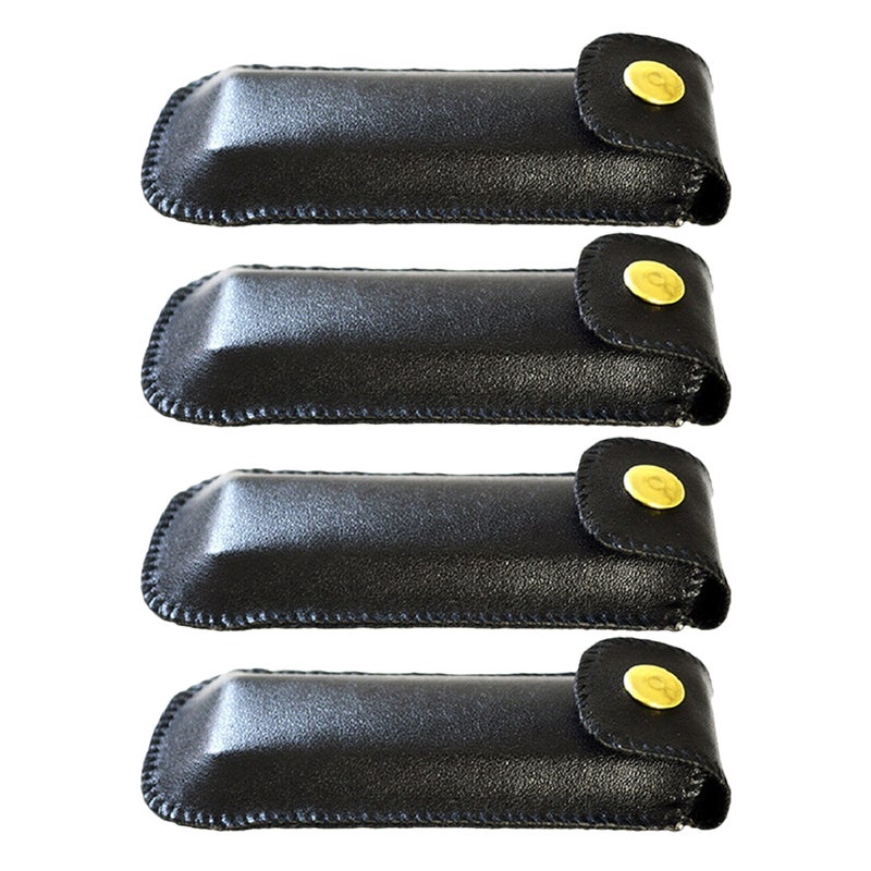 4pcs Harmonica PU Leather Cases Harmonica Storage Carrying Hard Cases Harmonica Holder - Image 1