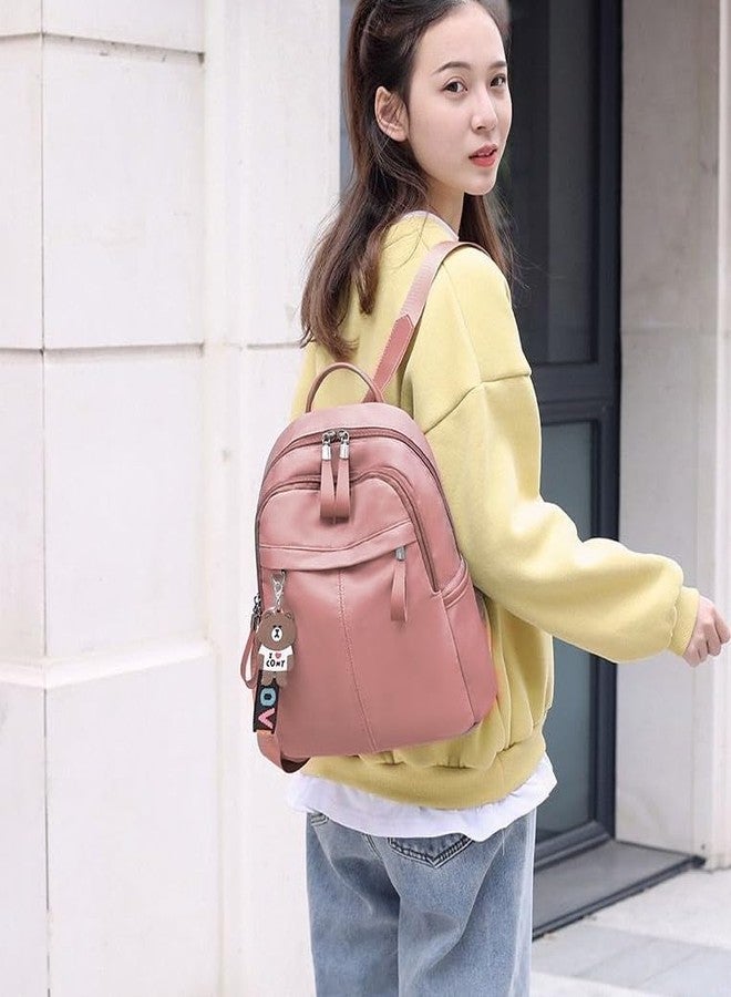 WANQLYN Shoulder Bag for Women Stylish Ladies Messenger Bags Purse and Handbags Wallet Mini Backpack Purse, European And American Backpack Fashion Backpack (Pink) - Image 4