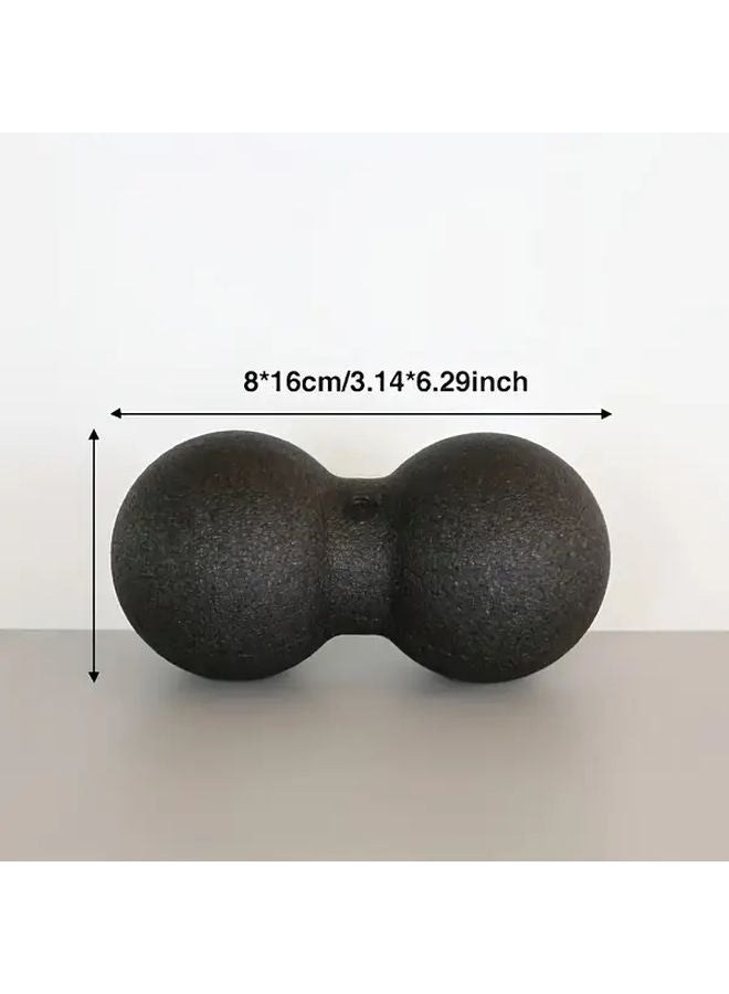 Black Dual Long Rod Fitness Massage Ball Deep Tissue Muscle Massager For Back Spine Shoulders - Image 2
