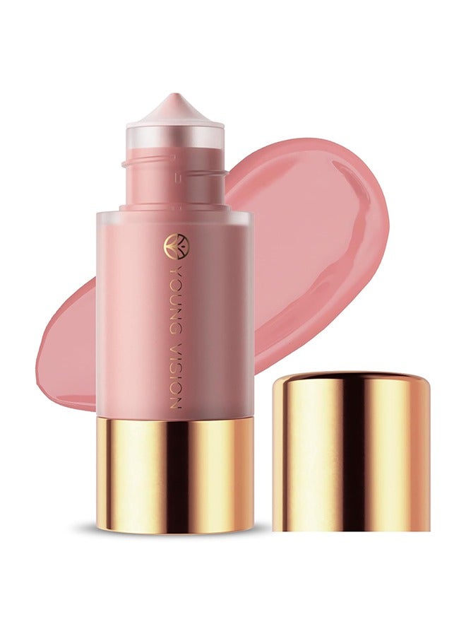 يونج فيجن أحمر الخدود السائل - كريم أحمر الخدود الناعم غير اللامع كريم أحمر الخدود السائل أحمر الخدود مكياج خفيف الوزن ، أحمر أحمر فاتح ناعم ، أحمر خدود سائل مقاوم للماء # 01 - Image 1