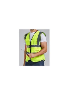 VINSTAR Reflective Safety Vest-High Visibility Breathable Day Night Warning Safety Jacket, Traffic Construction Safety Clothing with Zip Closer and 4 Pockets Work Vest  - Image 4