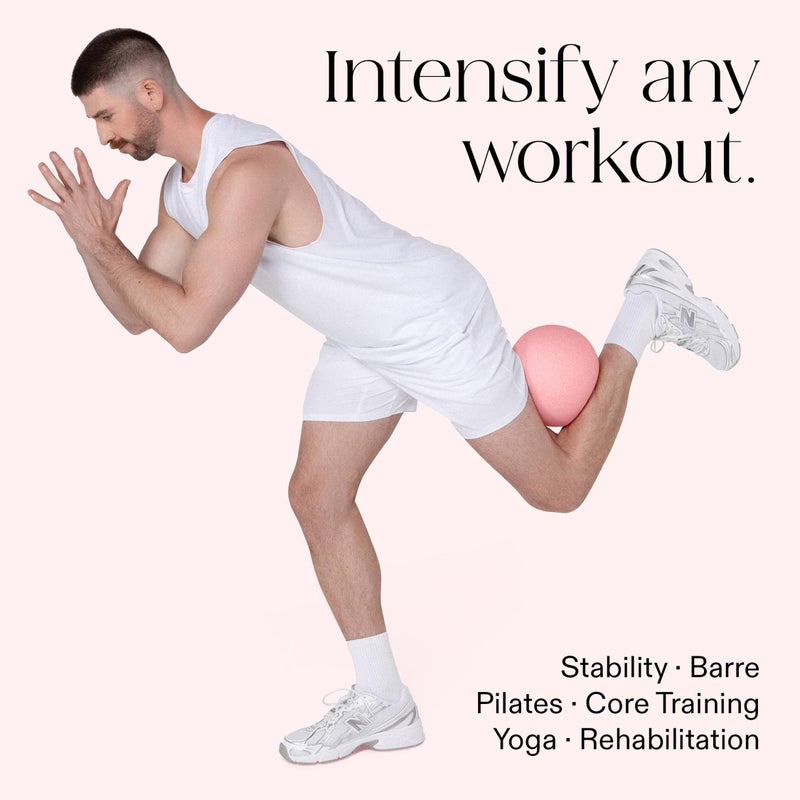 Bala Pilates Ball, Non-Weighted Exercise Ball - Small 8" Yoga Ball for Barre, Stretching, Strength & Core Training - Workout Accessory with Mini Pump for Home Gym & Fitness Routines - 100% PVC - Image 4