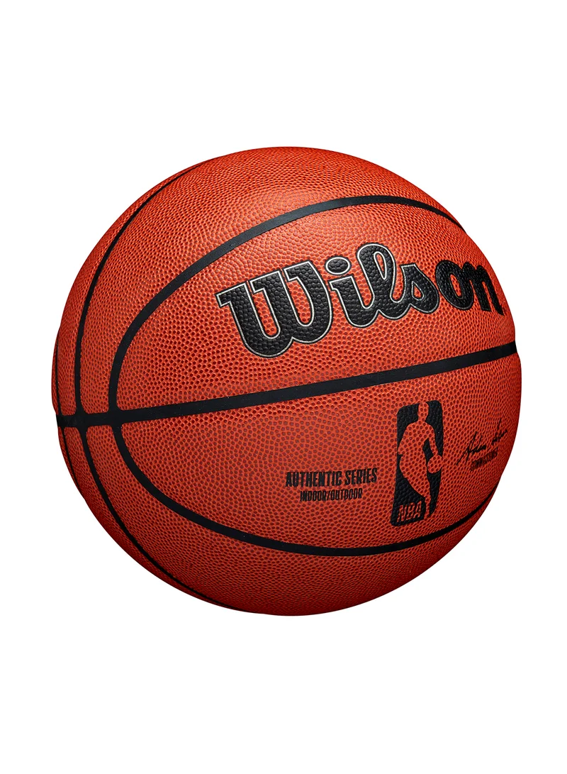 Wilson NBA Authentic Indoor Outdoor Basketball - Size 7 for +12 years old and Adults - Brown