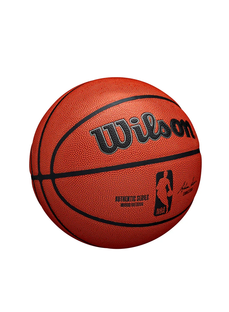 Wilson NBA Authentic Indoor Outdoor Basketball - Size 7 for +12 years old and Adults - Brown