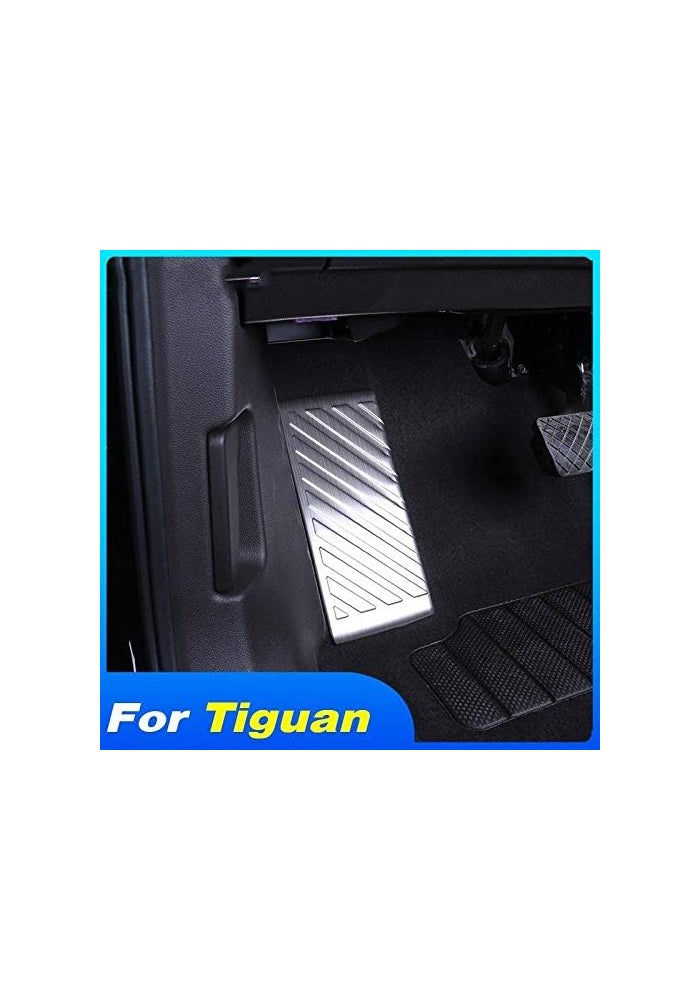 QASULER Stainless Steel Car Foot Pedal Rest Cover for VW Tiguan - Image 4