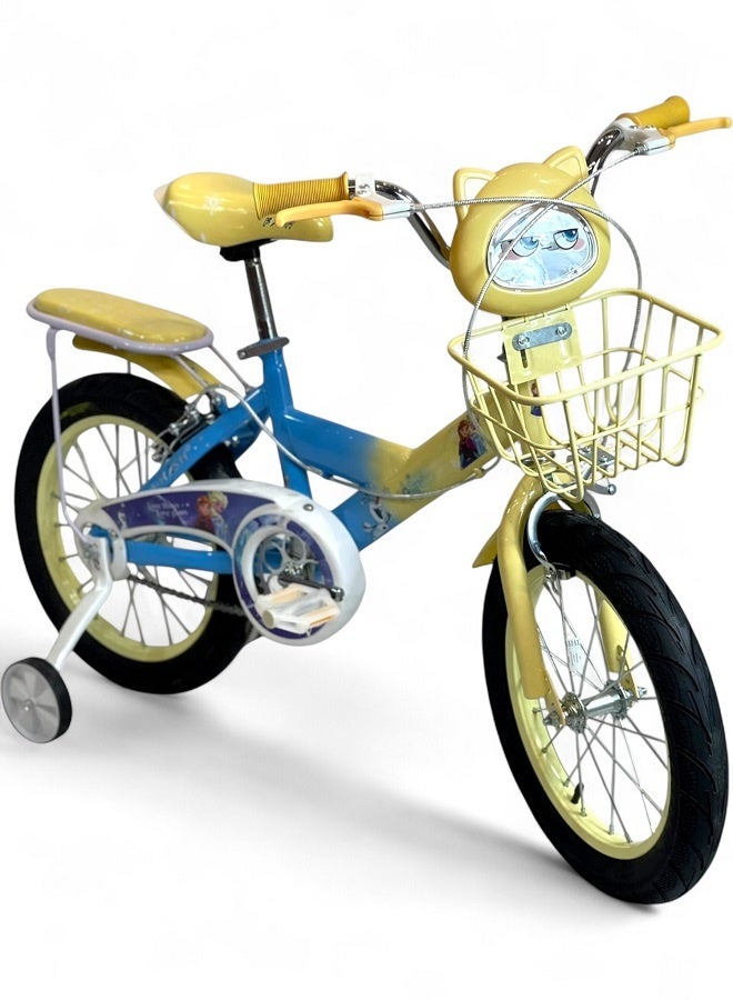 فلاش دراجة اطفال بناتي فيها اصوات وانوار من فلاش - لون اصفر - مقاس 16 من 5 سنوات ل8 سنوات - الوكيل الرسمية في مصر المنتج GTG TOYS - Image 4