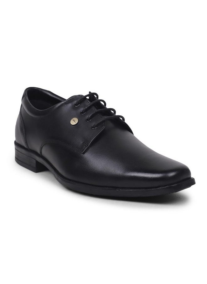 Liberty - Liberty Mens LB31-01E Black Leather Formal Derby Shoes - 10 UK (44 EU) - Image 1