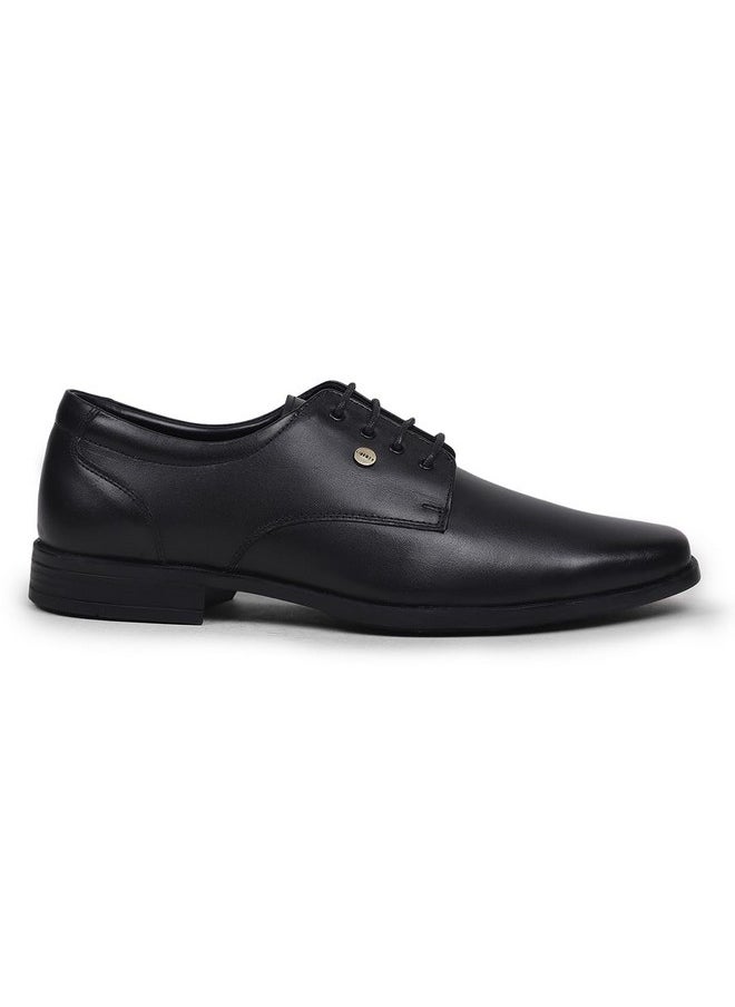 Liberty - Liberty Mens LB31-01E Black Leather Formal Derby Shoes - 10 UK (44 EU) - Image 1