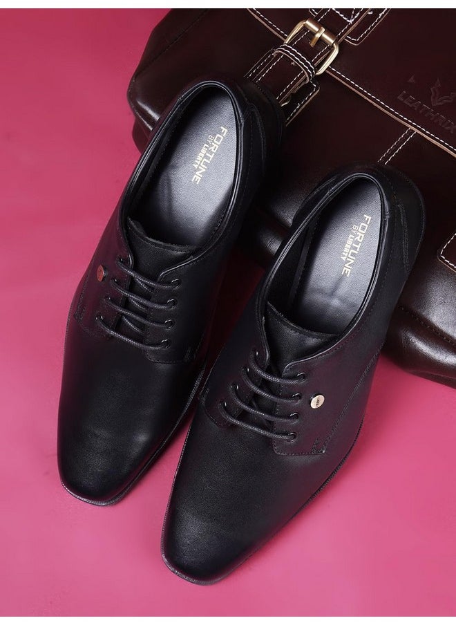 Liberty - Liberty Mens LB31-01E Black Leather Formal Derby Shoes - 10 UK (44 EU) - Image 1