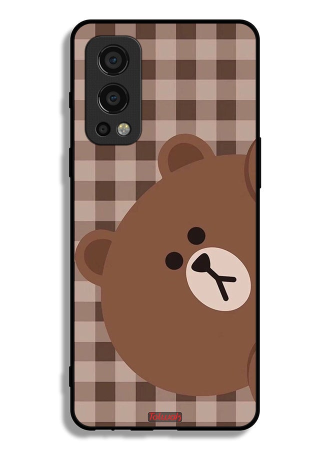 Tolwak OnePlus Nord 2 5G Protective Case Cover Teddy Bear - Image 2
