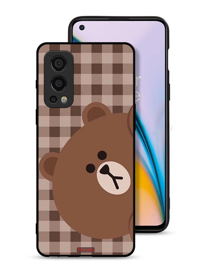Tolwak OnePlus Nord 2 5G Protective Case Cover Teddy Bear - Image 1