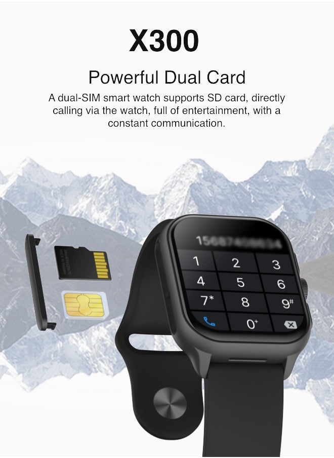 UMEOX - UMEOX Aliens X300 smartwatch with side camera, supports mobile SIM card, customizable watch faces, music playback, suitable for both students and adults. - Image 1