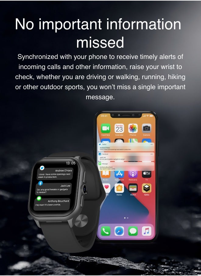 UMEOX - UMEOX Aliens X300 smartwatch with side camera, supports mobile SIM card, customizable watch faces, music playback, suitable for both students and adults. - Image 1