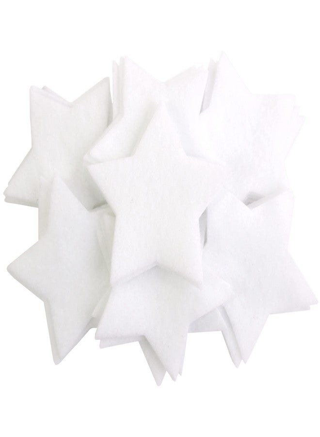 Playfully Ever After 1 Inch 140pc Stiff Felt Stars (White) - Image 1