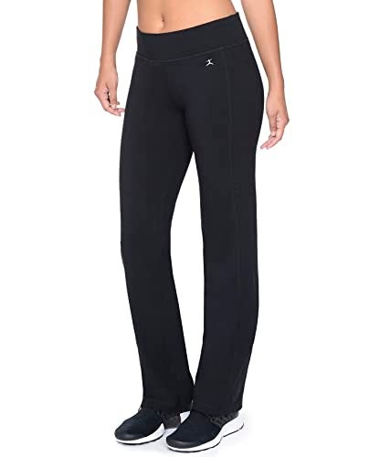 Danskin Women's Plus SizeDanskin Sleek Fit Yoga Pant, Black, 3X - Image 4