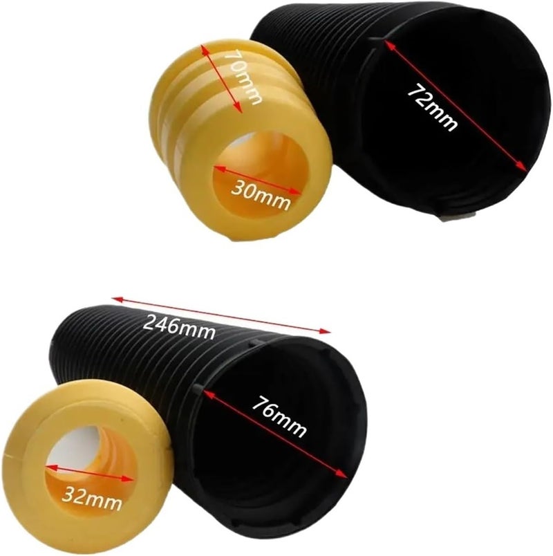 Yurefax Front Dust Cover Air Shock Absorber Rubber Bellow Kit - Image 2