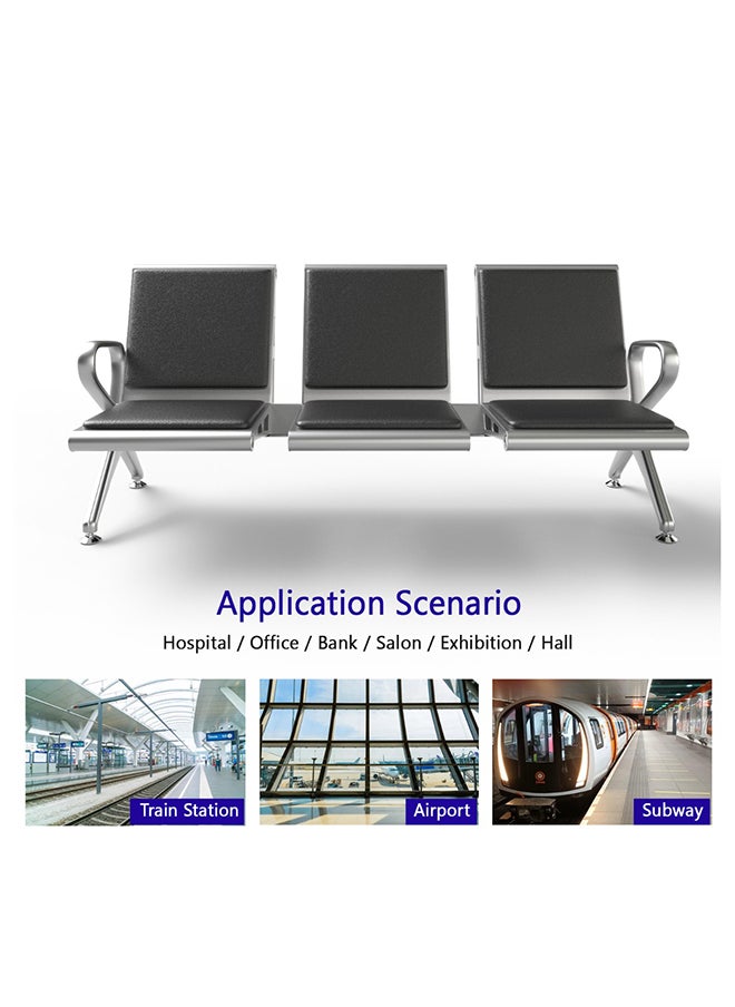 Mahmayi - Mahmayi Banco HF 3 Seater Metal Bench with cushion - Image 1