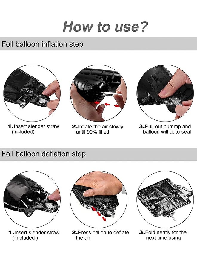 Organizer - Birthday Party Set Include Happy Birthday Banner Football Balloons  Balloons Green Black Stars Aluminum Foil Balloons Kit Decorations - Image 1