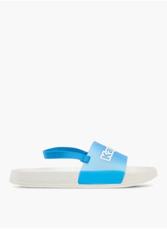 Kappa Boys Logo Detail Slides With Elastic Strap  - Image 1
