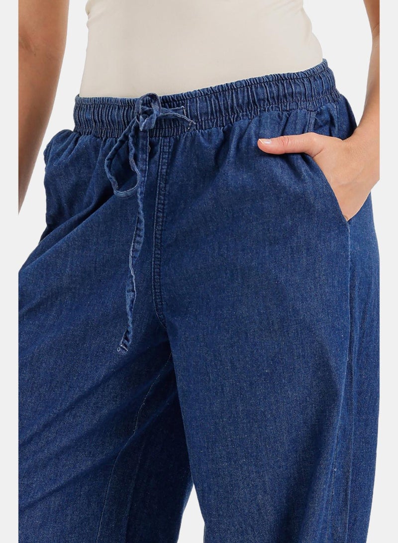 Carina Denim Wide-Leg Pants - Image 5