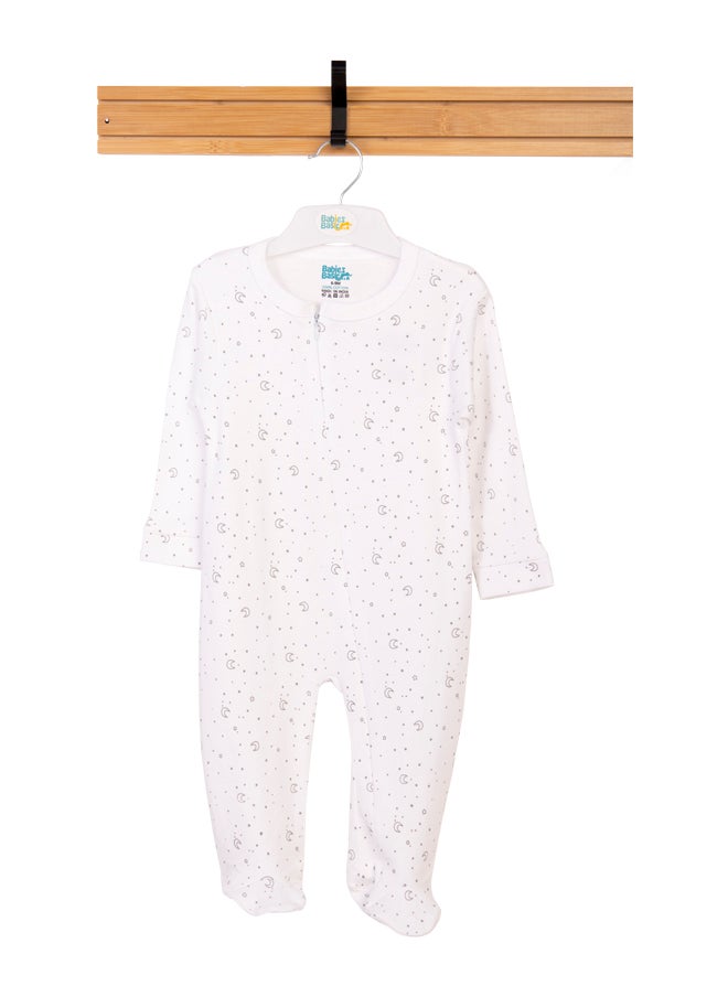 Babies Basic 100% Cotton Printed Long Sleeves Jumpsuit/Romper/Sleepsuit For Babies  - Image 1
