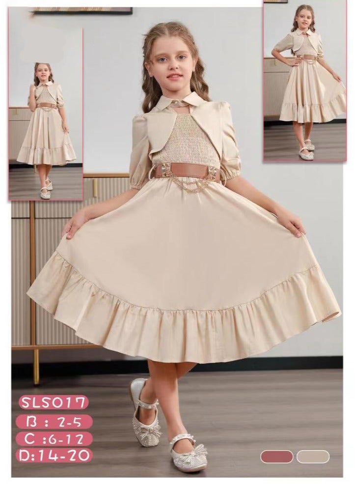 Girls dress in the latest fashion trends suitable for holidays and special occasions 