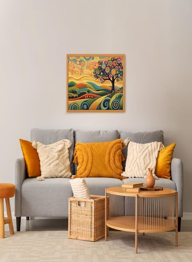 Hiwhy Colorful Tree Landscape 1000 Piece Puzzle for Adults - Fun Puzzles Art Painting Jigsaw Puzzles Family Game Home Decor - Image 5