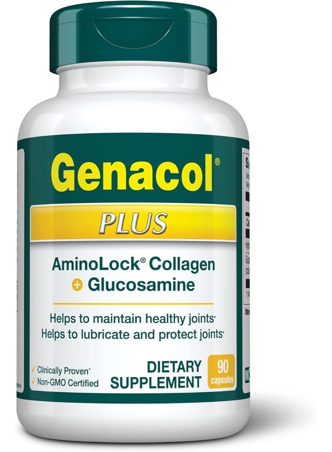 Genacol Glucosamine & Collagen Joint Supplement By Genacol Plus Glucosamina Colageno Hidrolizado Capsules Lubricate Joints Relieve Joint Discomfort Maintain Optimum Joint Health & Flex (90 Capsules)  - Image 1