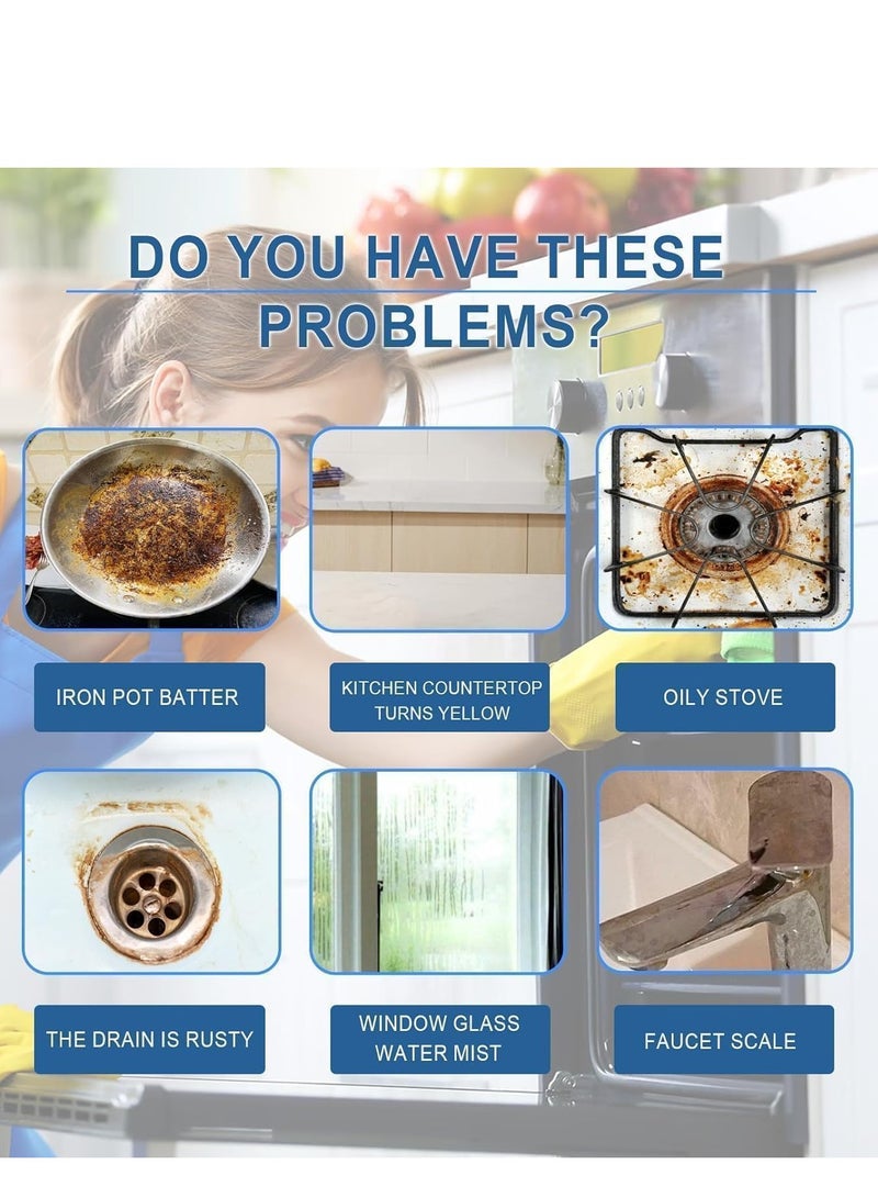 SYOSI 2pcs Kitchen Splash Spray Foam Cleaner All Purpose Multi Cleaning System Oven For Sparkling Clean Surfaces In Your Kitchen - Image 3