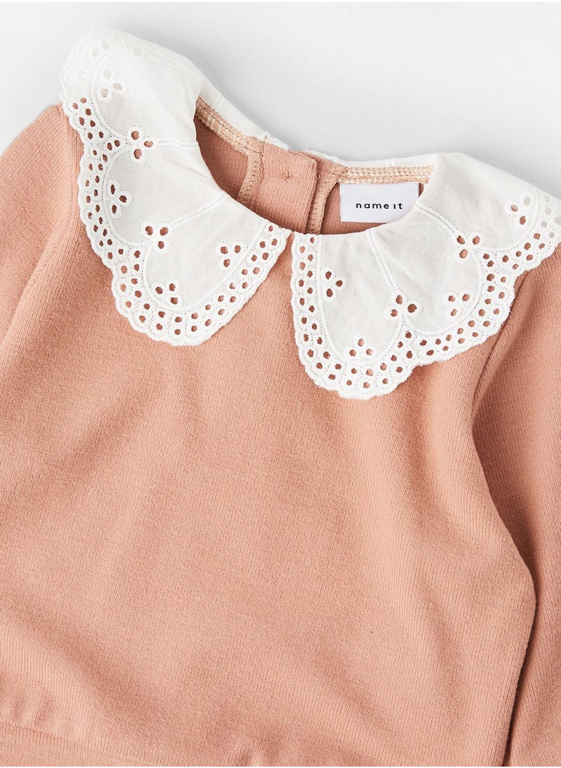 NAME IT Infant Schiffli Collar Sweatshirt  - Image 3