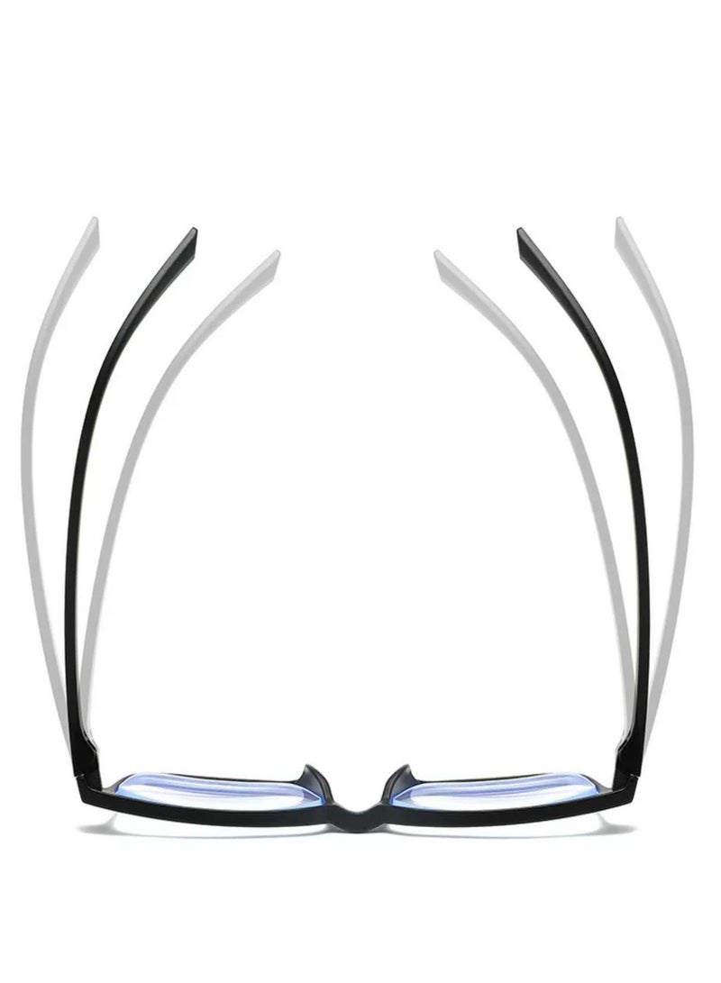 بعدسات بدرجة 250.نظارة طبية من الراتنج بدون معدن وبدون براغي، خفيفة ومتينة، مناسبة للأماكن الخاصة التي تتطلب اجتياز الفحص الأمني مثل المطارات والمدارس والمستشفيات والمعارض - Image 5