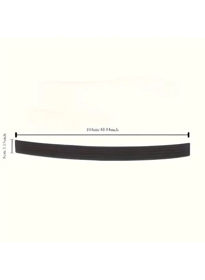 Black Rubber Car Door Sill Guards Anti Scratch Trunk Protector Edge Stickers - Image 3