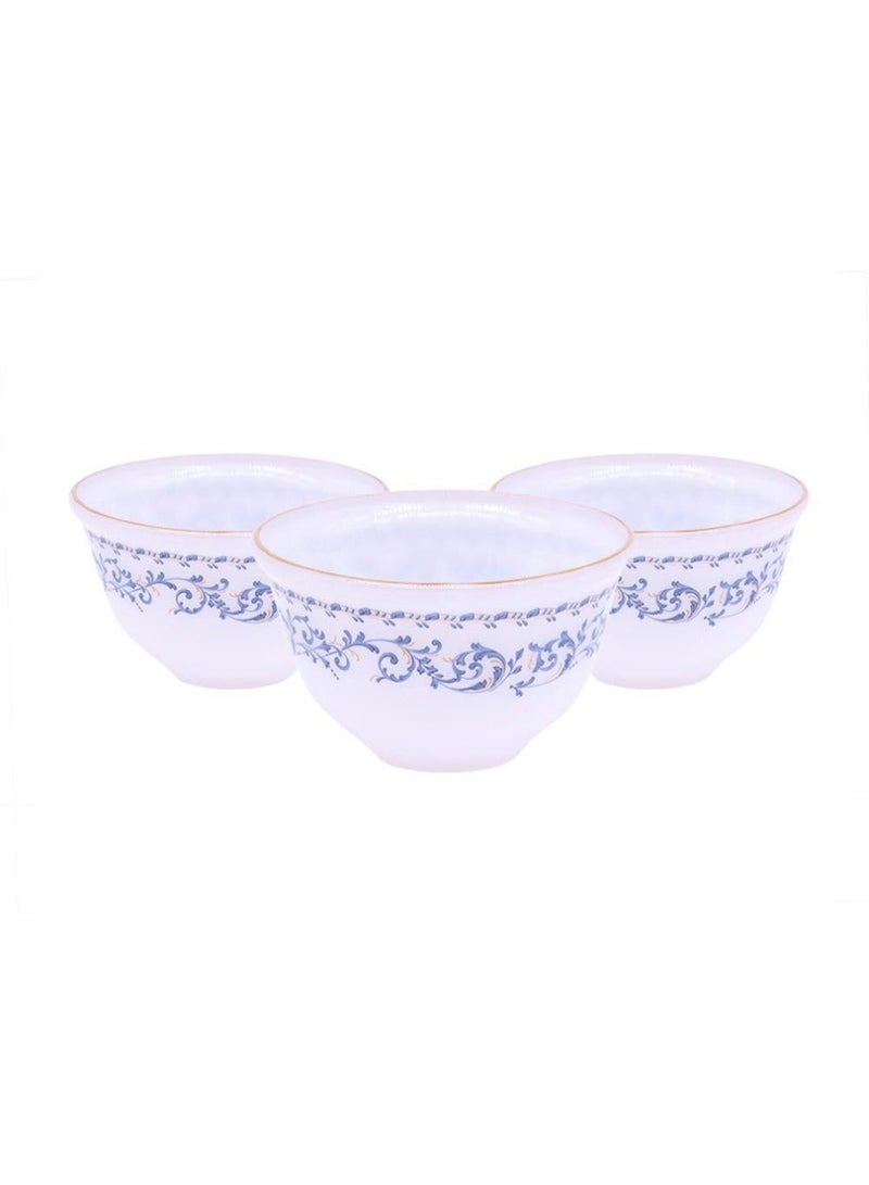 LTR Ln-730 Mixing Bowl 1Piece  3.75-Inch Size  White Blue - Image 1
