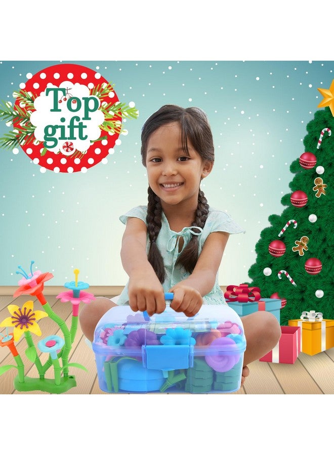 BIRANCO. Flower Garden Building Set - Grow Up! Fun Stacking Toys For Toddlers And Kids Age 3-6 Year Olds, Educational Activity For Preschool, Cool Stem Gardening Gifts For Girls (138 Pcs)  - Image 3