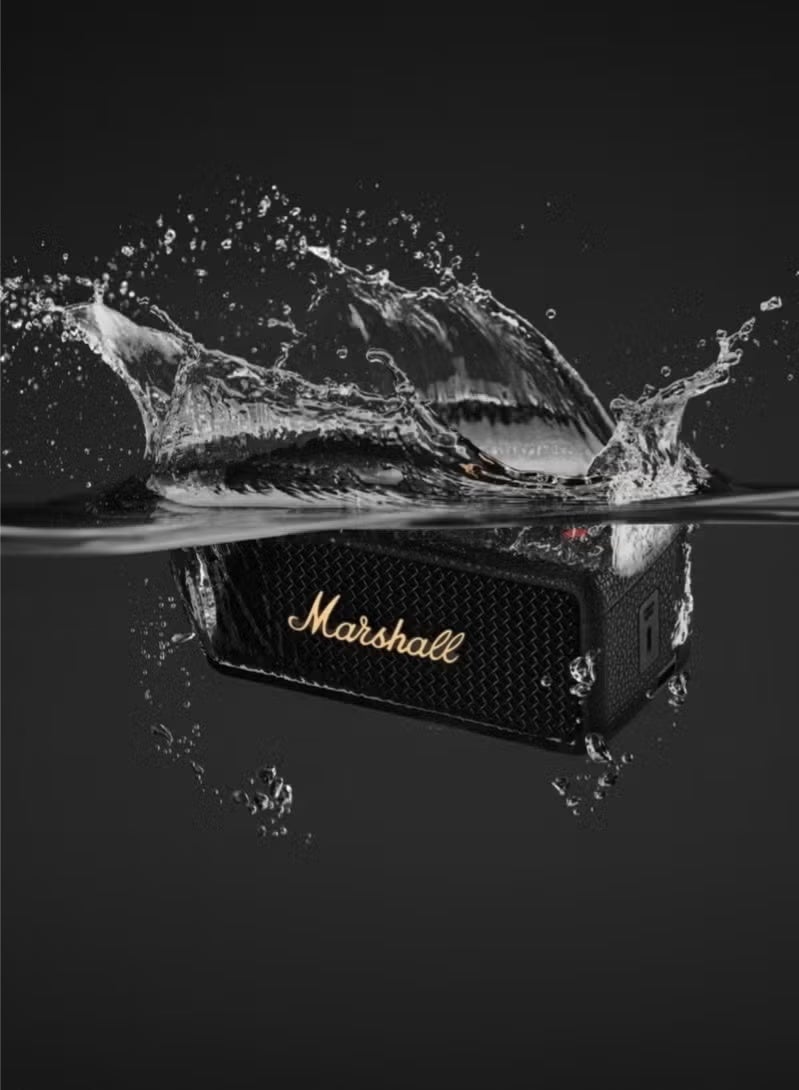 Marshall Emberton II Portable Bluetooth Speakers Water ResistantWireless 30 Plus Hour Of Playtime Black/Brass - Image 5