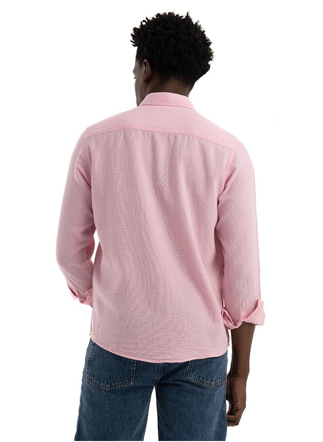 clever - Shirt, Men's  Stylish Soft And Flexible, Pique Pink - Image 1