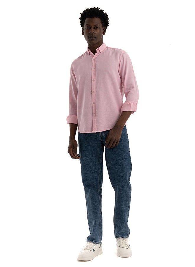clever - Shirt, Men's  Stylish Soft And Flexible, Pique Pink - Image 1
