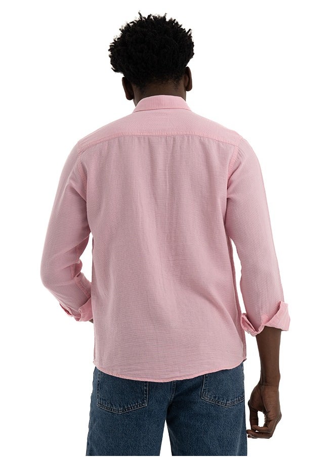 clever - Shirt, Men's  Stylish Soft And Flexible, Pique Pink - Image 1