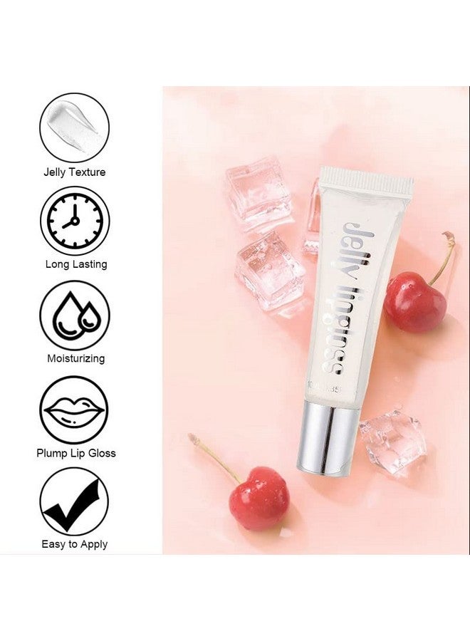 Rosarden Hydrating Lip Gloss Plumping Lip Gloss Waterproof & Long Lasting Glossy Lip Gloss Nonsticky Shiny Lightening Lip Gloss Moisturizing Juicy Lip Gloss For Woman (Clear) - Image 4