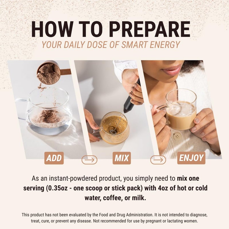 CAFFEINE ARMY Cappuccino | Comprehensive Functional Coffee with MCTs, CoQ10, Collagen and Adaptogens: Clean Energy + Supports Daily Attention, No Jitters or Crash (13.4 oz 38 Servings) - Image 5